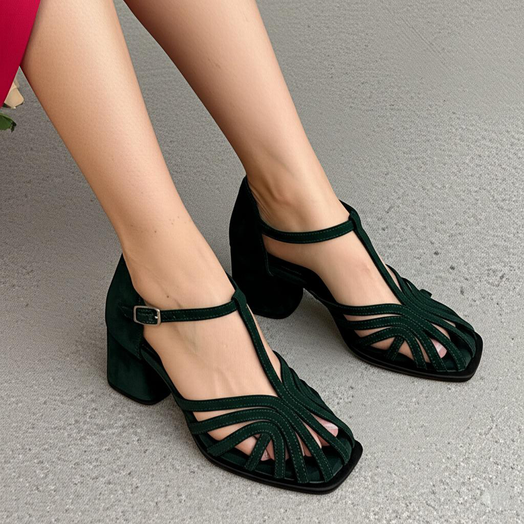 Strappy Block Heel Sandals