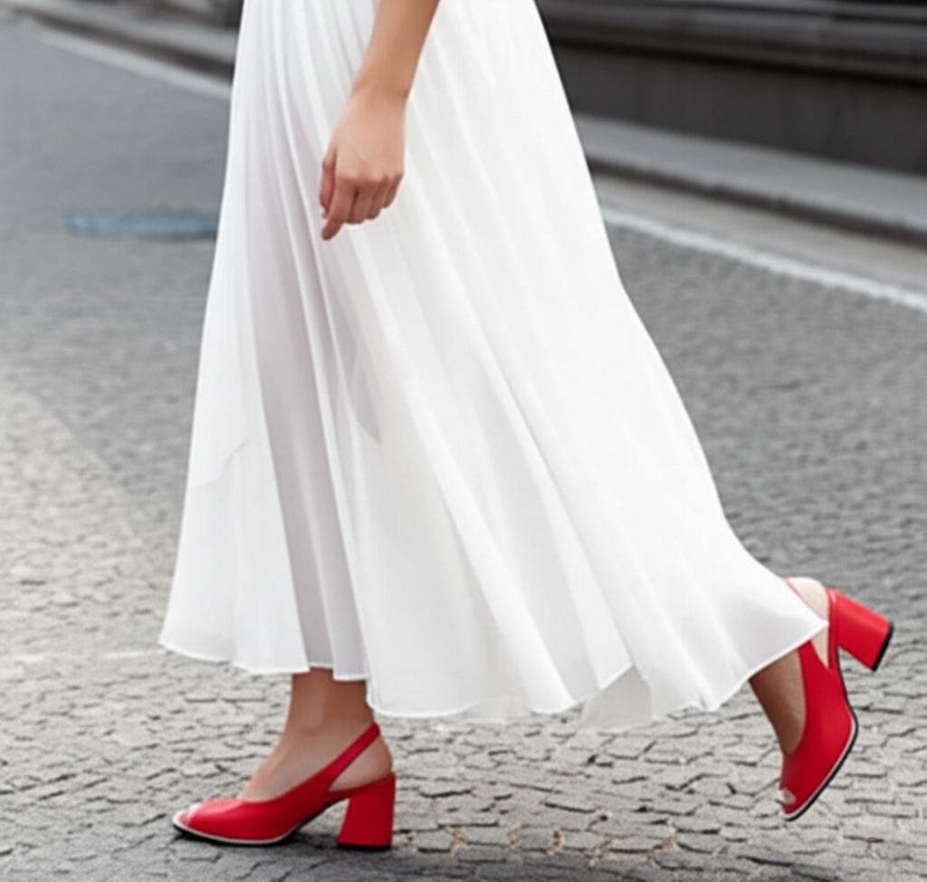 Thick Heel Fish-toe Sandals Pumps