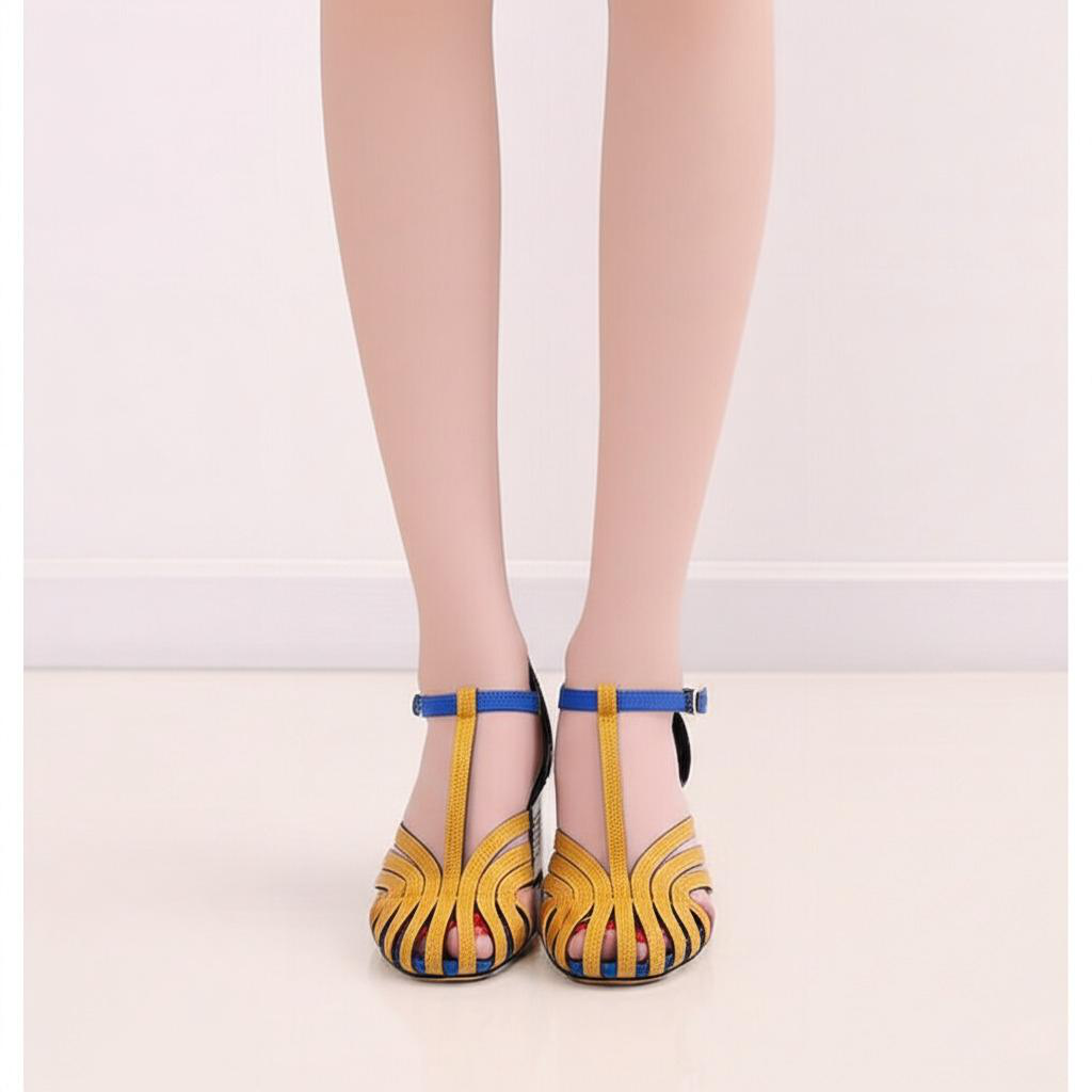 Strappy Block Heel Sandals