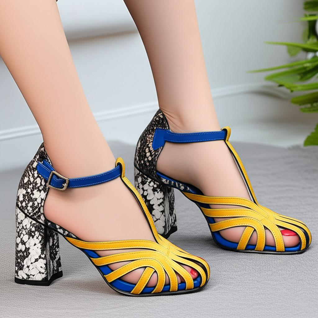 Strappy Block Heel Sandals