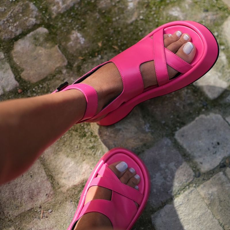Ankle Strap Platform Sandals
