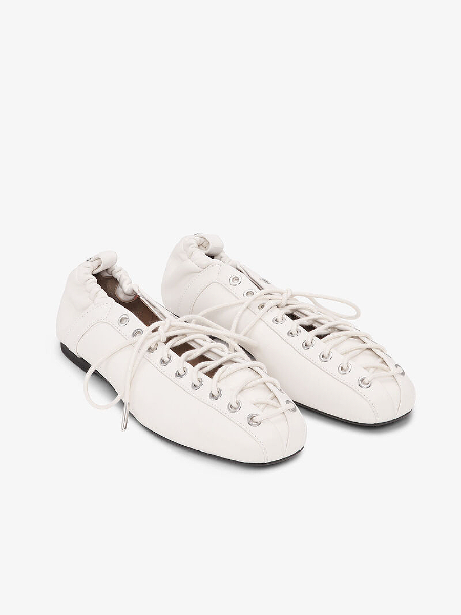Lace-Up Ballet Flats
