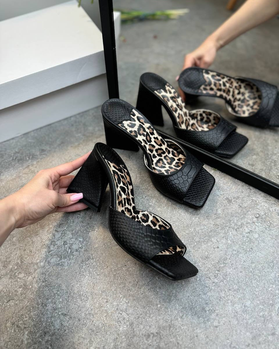 Square Toe Mules