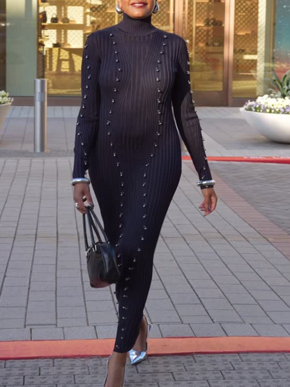 Turtleneck Knitted Dress