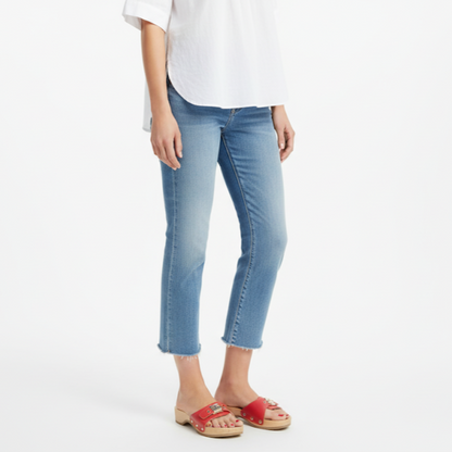 Buckle Accent Wooden Wedge Slides