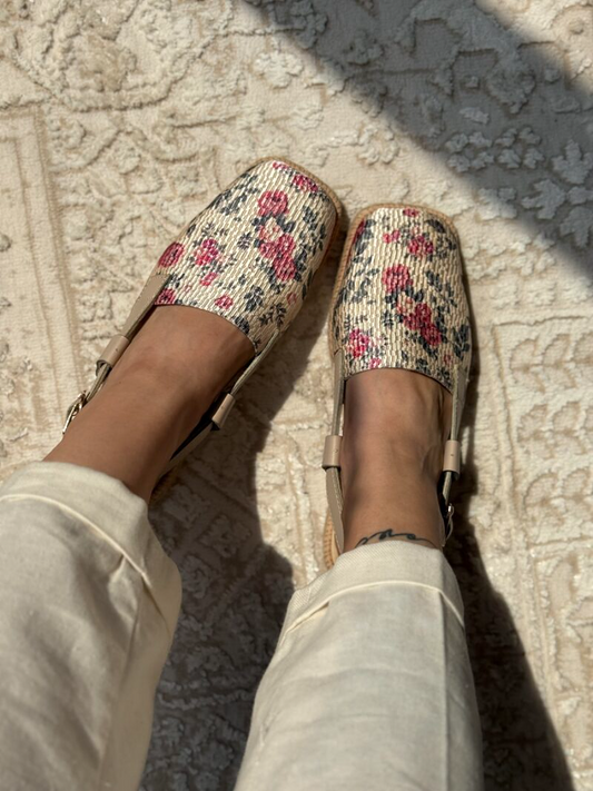 Cherry Print Slingback Clogs