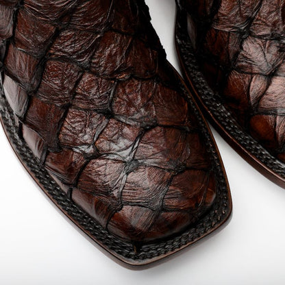 AUTHENTIC Brown Piraroucu Boots - Square Toe