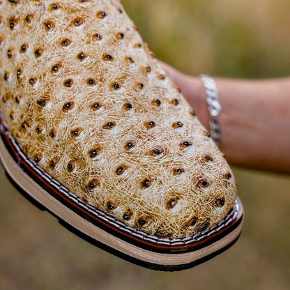 Desert Orix Ostrich Leather Boots With 3D Lightweight Sole - Composite Toe