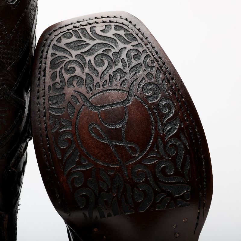 AUTHENTIC Brown Piraroucu Boots - Square Toe