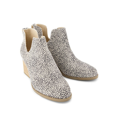 Printed Wedge Ankle Booties