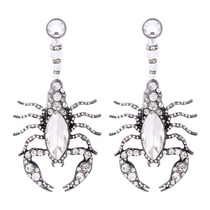 Diamond-encrusted Scorpion Earrings