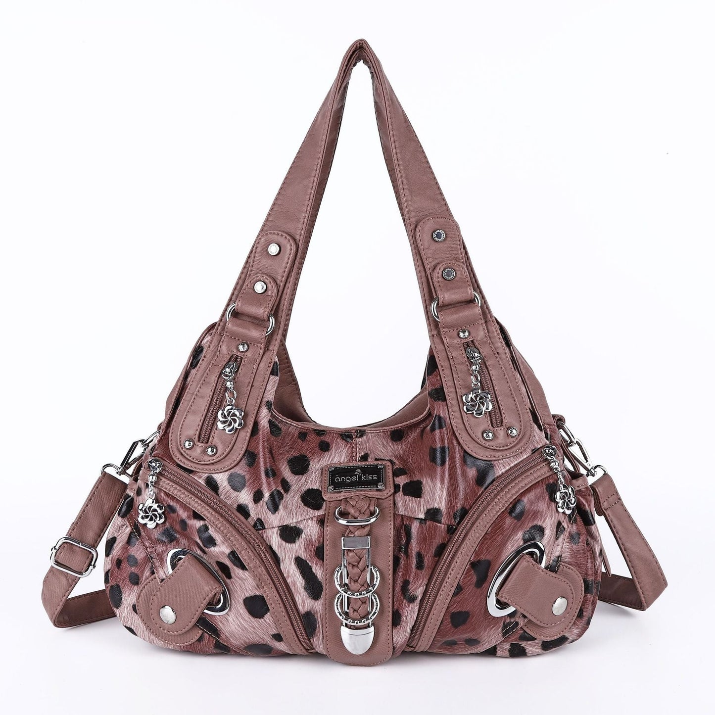 Hobo Leopard print Shoulder Handbag