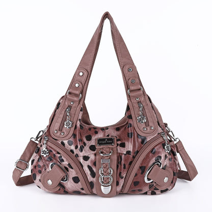 Hobo Leopard print Shoulder Handbag