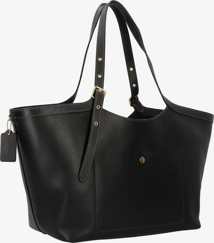 Branded Leather Tote Bag