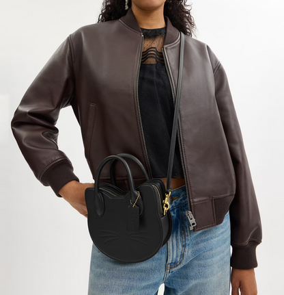 Halloween Cat Head Crossbody Bag