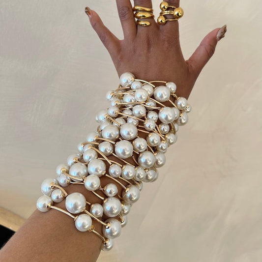 Crystal Pearl Blessing Bracelet