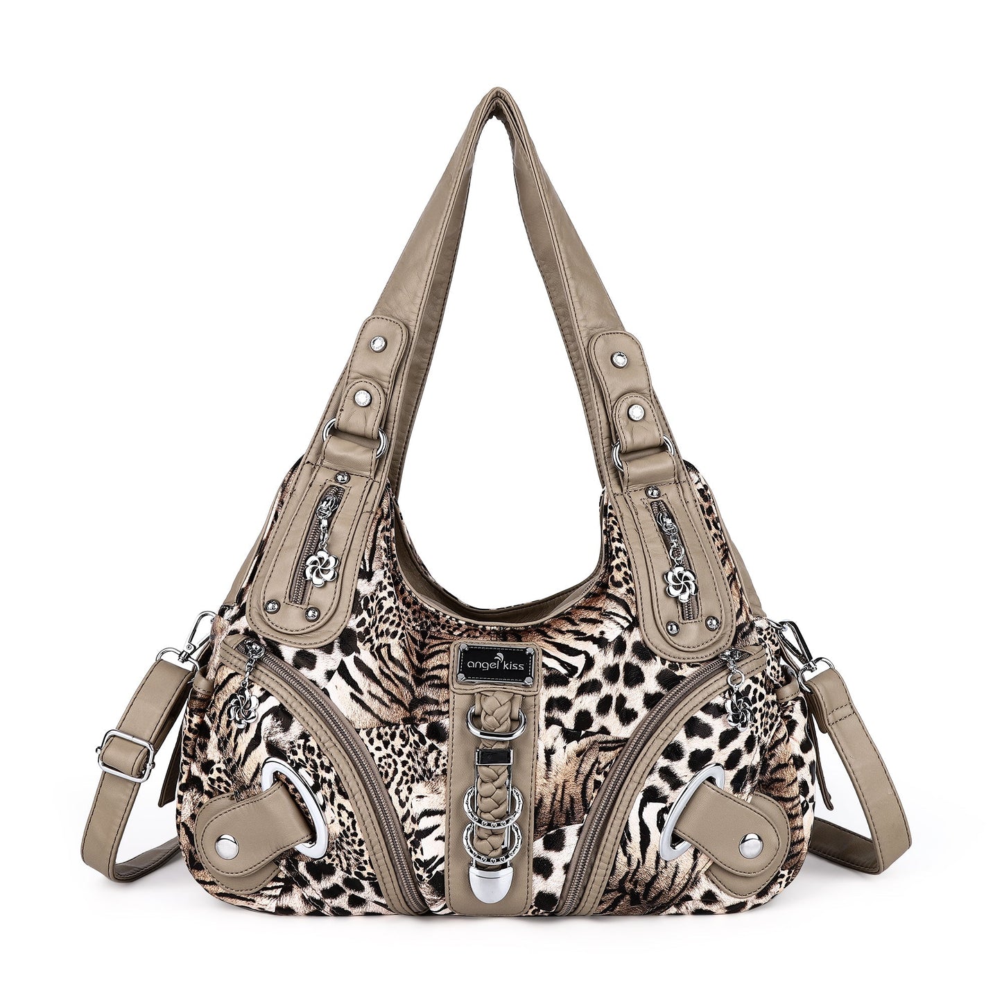 Hobo Leopard print Shoulder Handbag