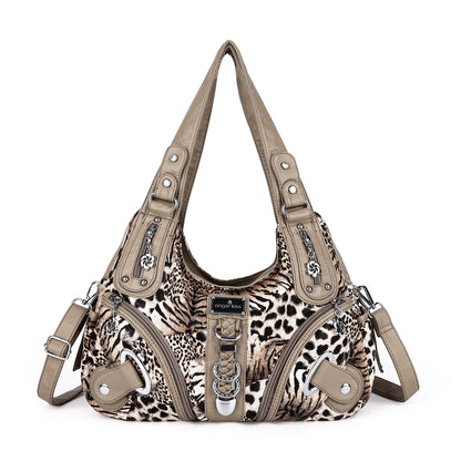 Hobo Leopard print Shoulder Handbag