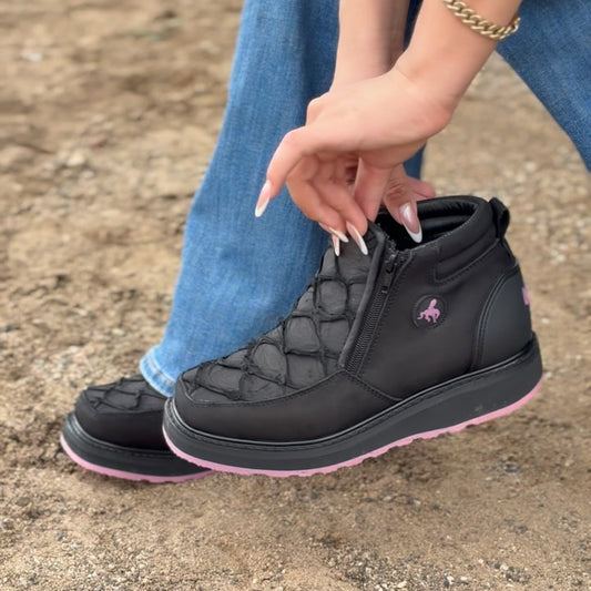 Fashion Flat Side Zipper Shoes