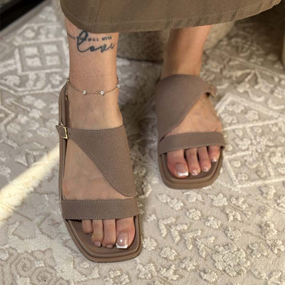 Open Toe Flat Sandals