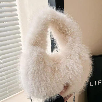 Simple Handbag Crossbody Bag Fluffy Bag