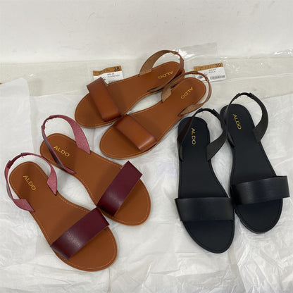 Plus Size Womens Slip On Flat Sandals
