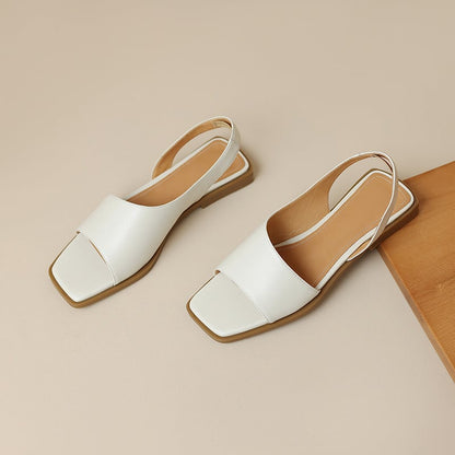 Versatile Square Toe Slingback Footwear