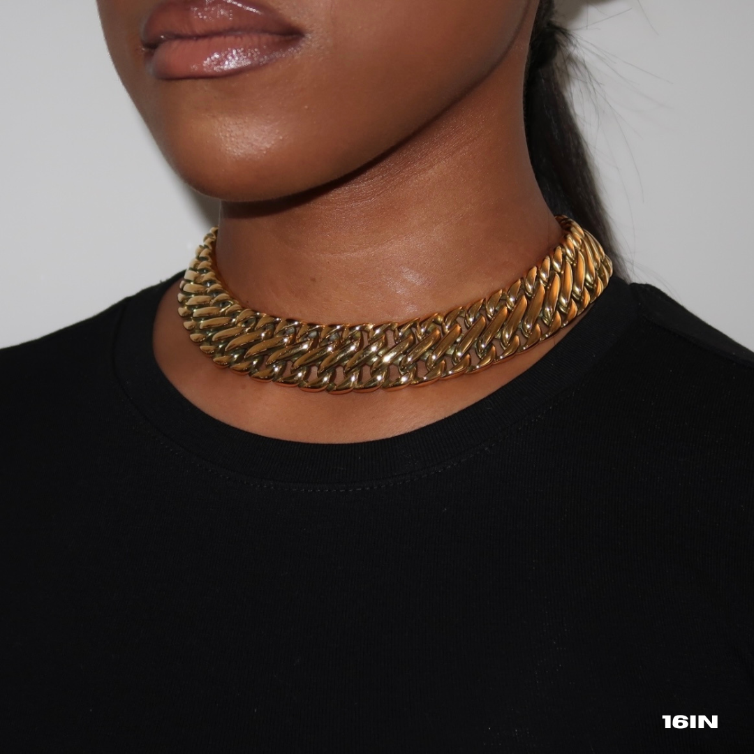 Chunky Double Tight Cuban Necklace