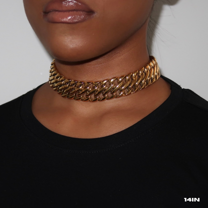 Chunky Double Tight Cuban Necklace
