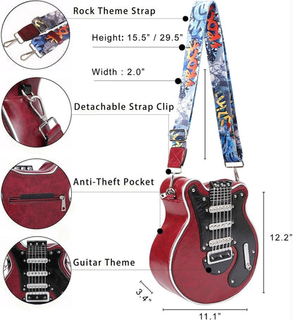 Bass Guitar Unique Design Shoulder Bag