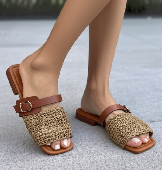 Cut-Out Bohemian Flats