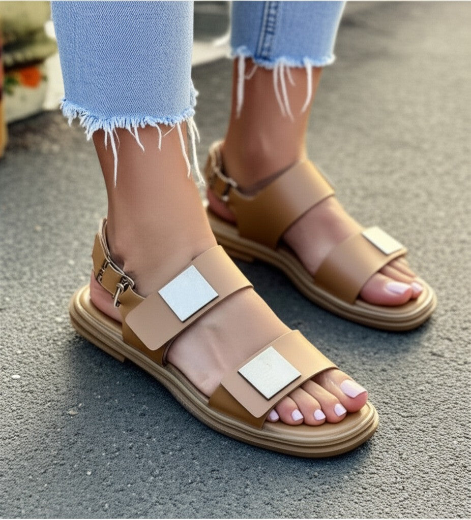 Fashionable Simple All-match Flat Sandals