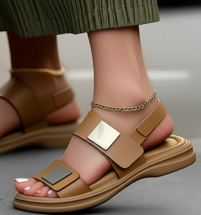 Fashionable Simple All-match Flat Sandals