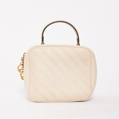 Off White Leather Blondie Top Handle Bag