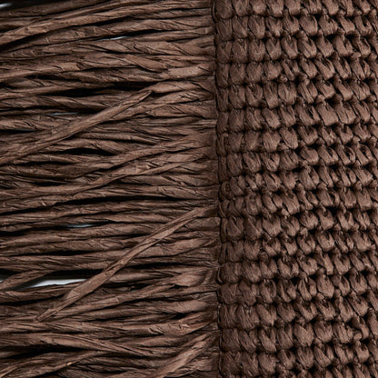 Straw Bag With Fringe