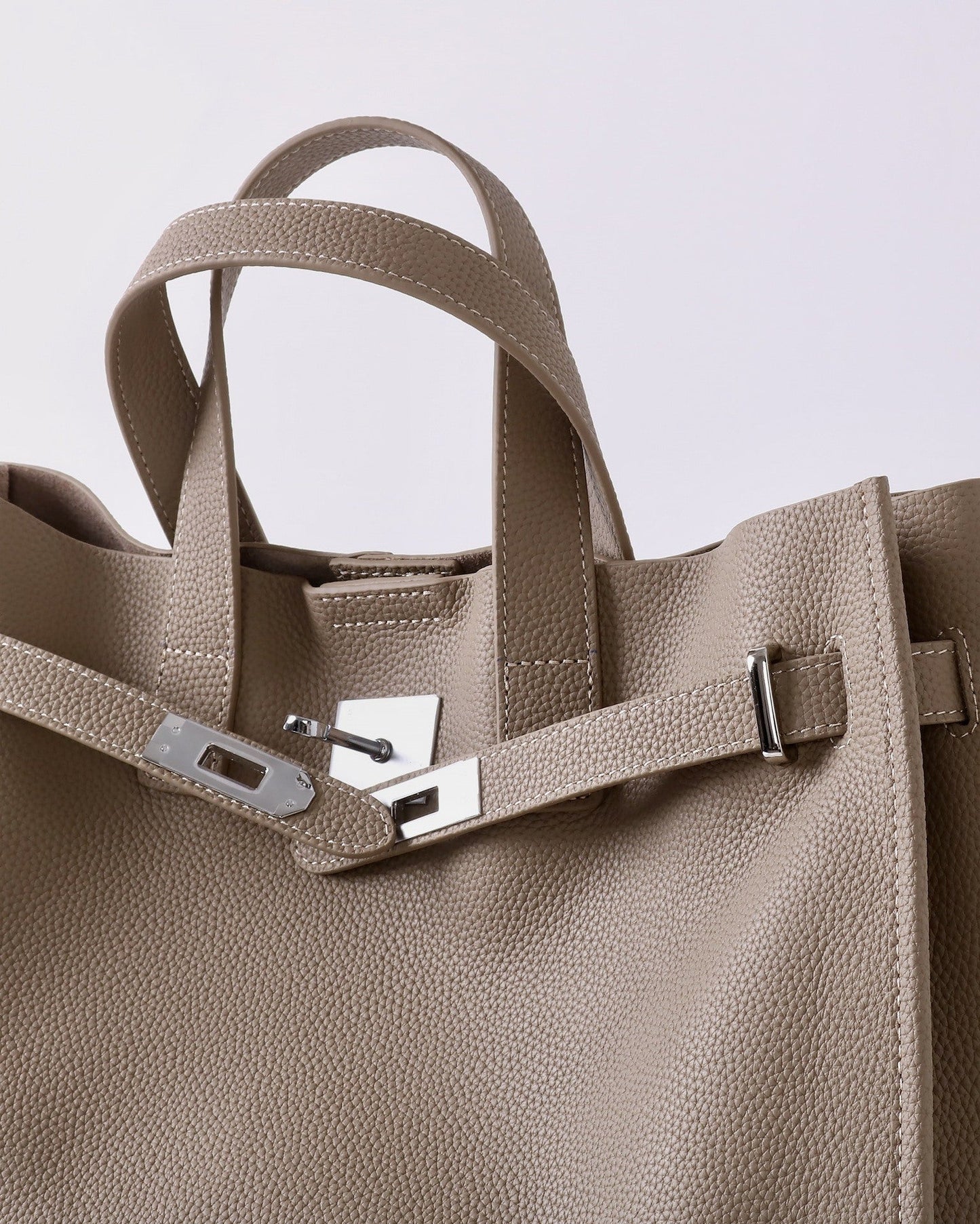 Square Leather Handbag