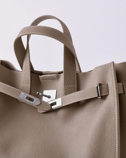 Square Leather Handbag