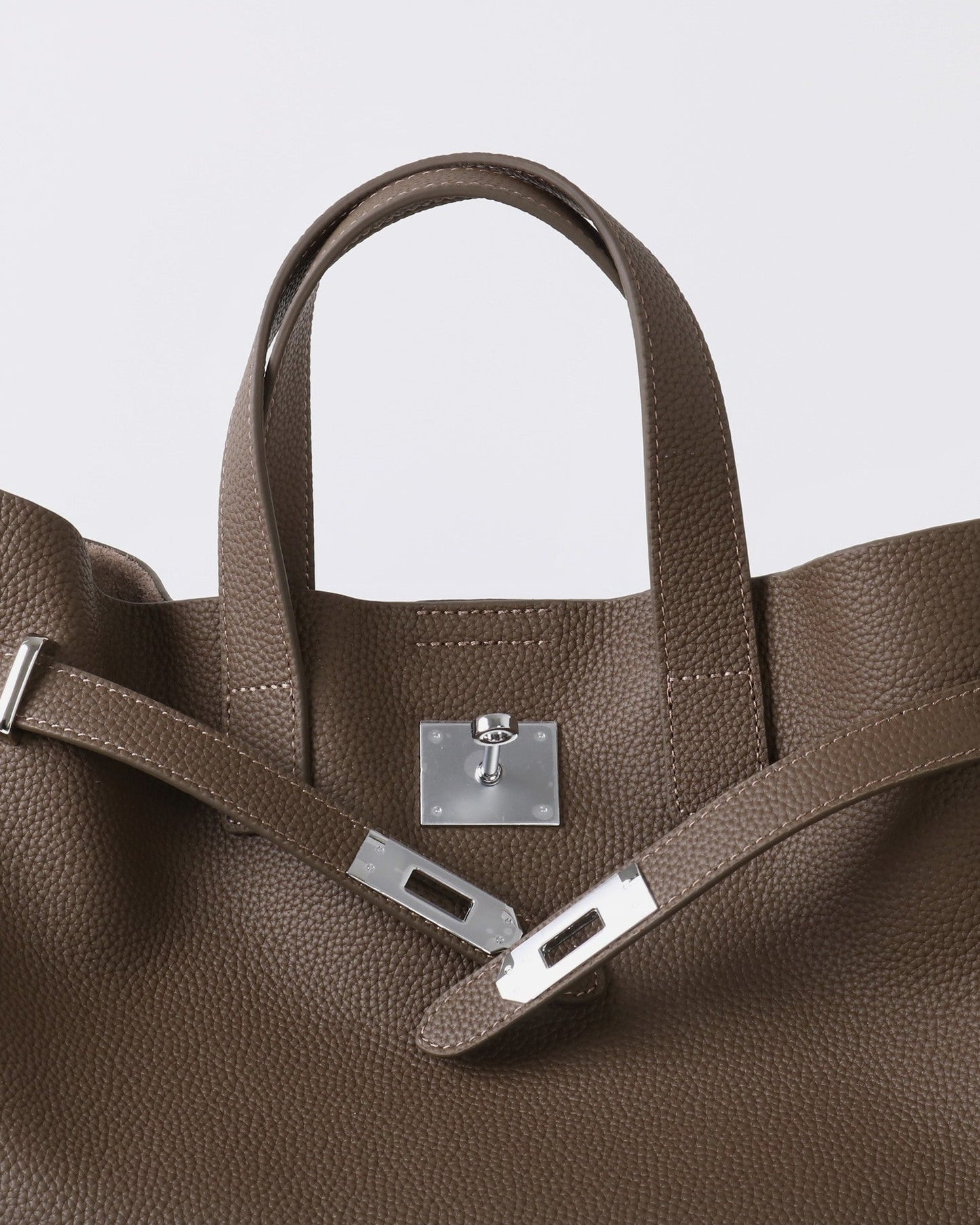 Square Leather Handbag