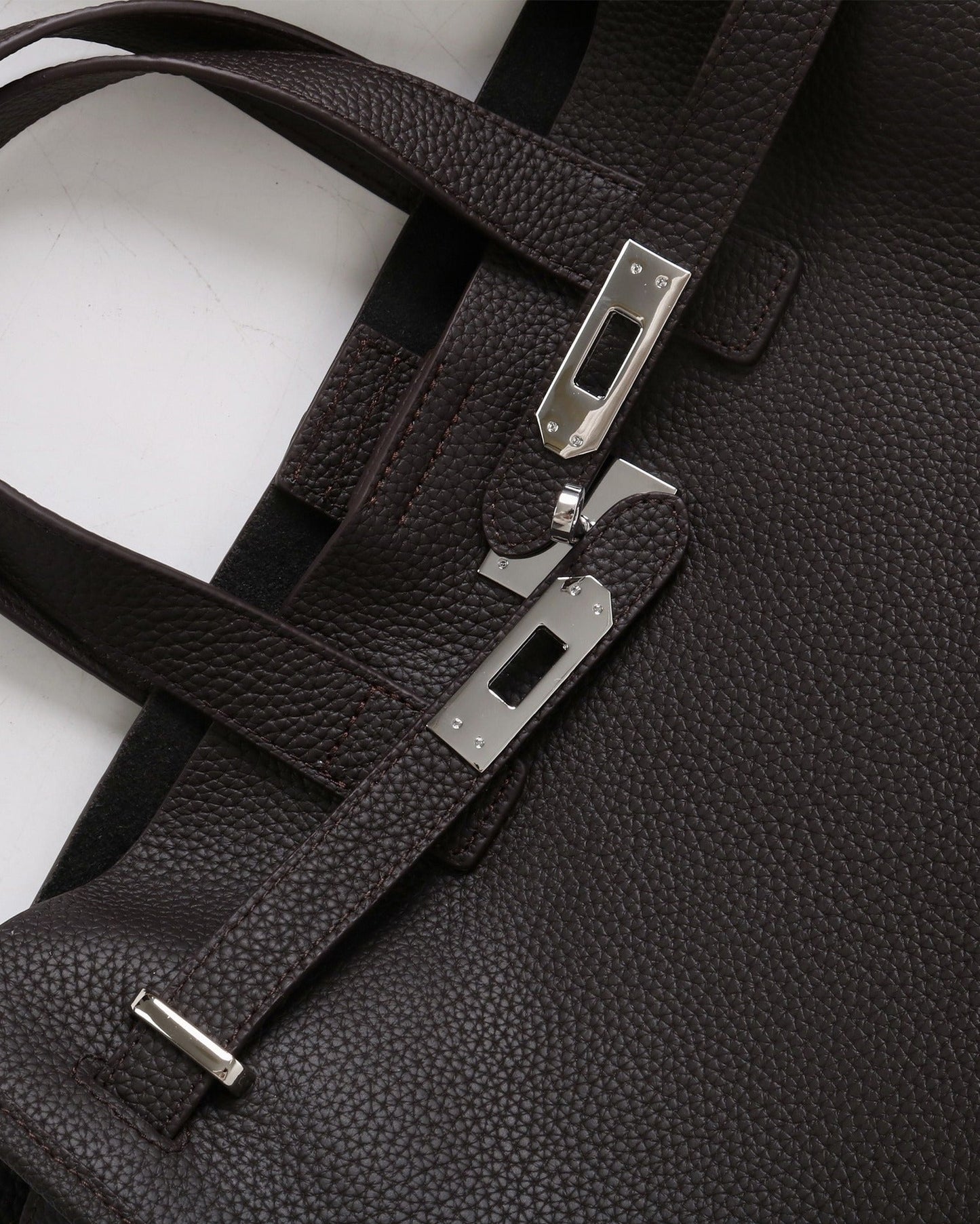 Square Leather Handbag