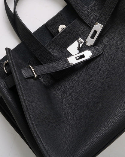 Square Leather Handbag