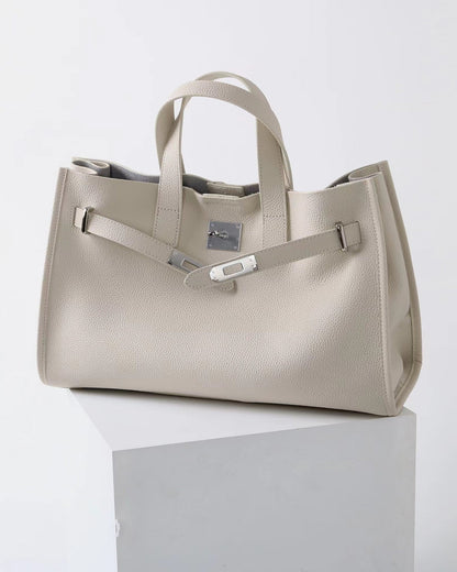 Square Leather Handbag