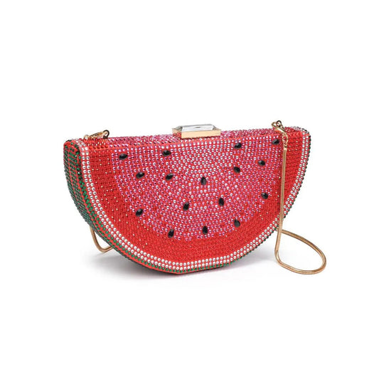 Rhinestone Iconic Fruit Slice Clutch