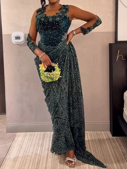 Emerald Green Sheath Dress