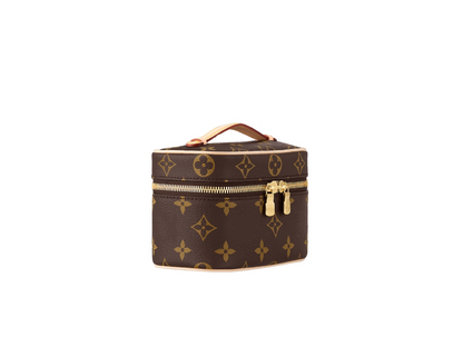 Single-Shoulder Crossbody Genuine Leather Cosmetic Bag