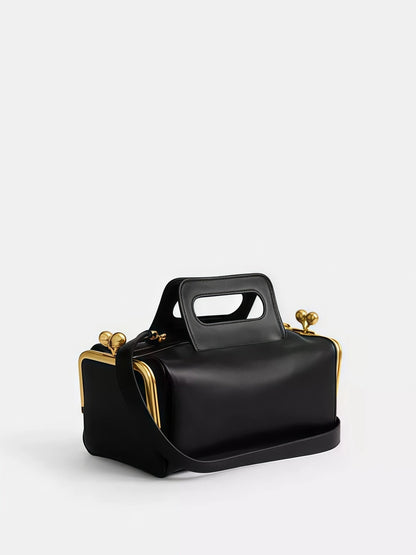 Double Entry Satchel Bag