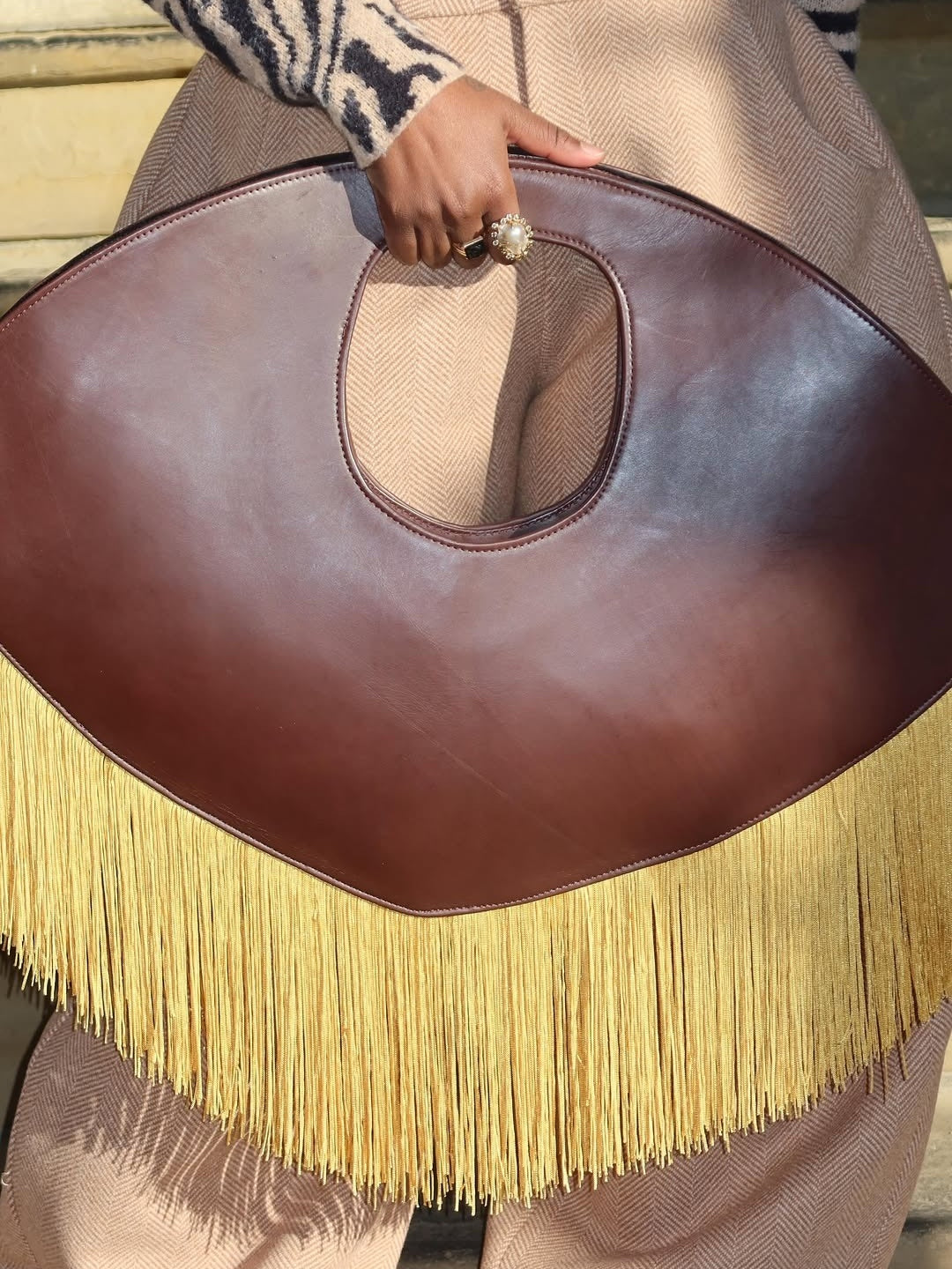 Leather Bohemian Tassic Bag