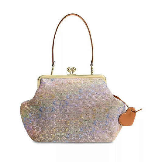 Rainbow Crystal Kisslock Bag