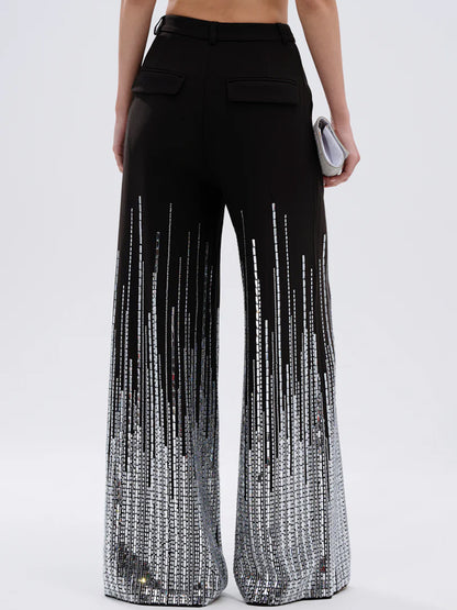 Sequined Sparkle Shine Blouse & Rhinestones Pants