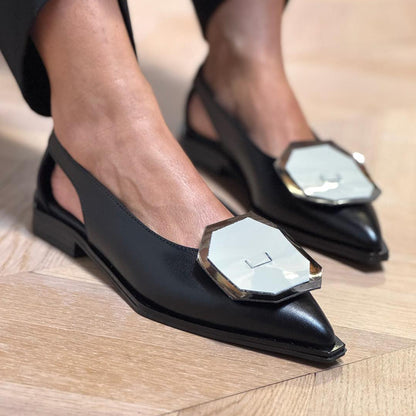 Elegant Pointed Shallow Cut-out Shoes