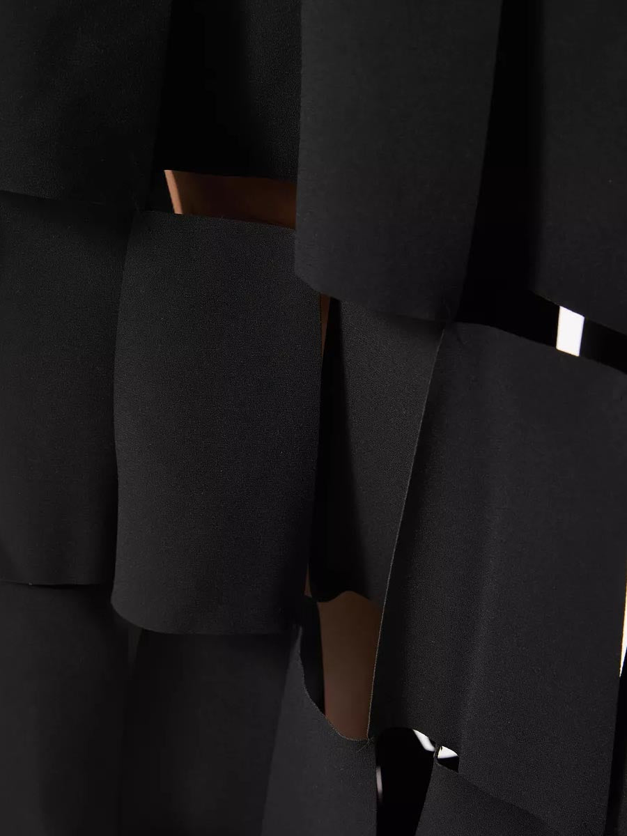 Rectangle Tassel Details High Waist Skirt